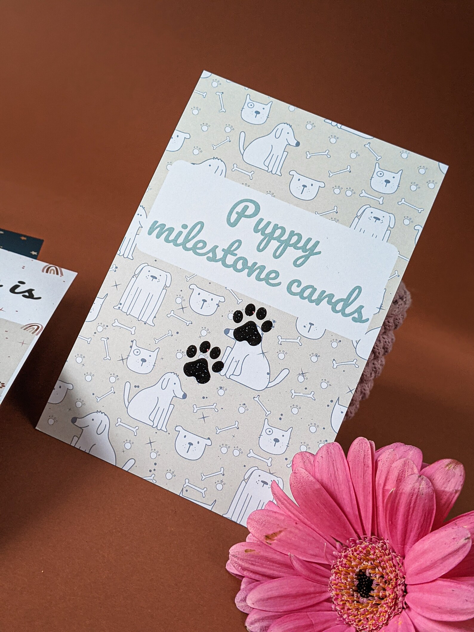 puppy-milestone-cards-45-new-puppy-cards-dog-owner-gift-dog-etsy