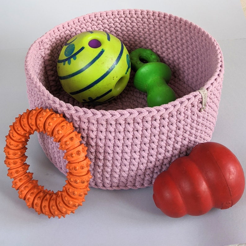 Dog Toy Basket Puppy Toy Bin Dog Owner Gifts Christmas Etsy