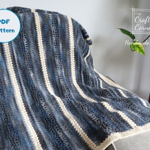 PDF - Crochet Blanket Design, Throw Blanket
