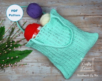 PDF Crochet Tote Bag Pattern, DIY Bag, Market Bag Pattern, Crochet Bag Pattern