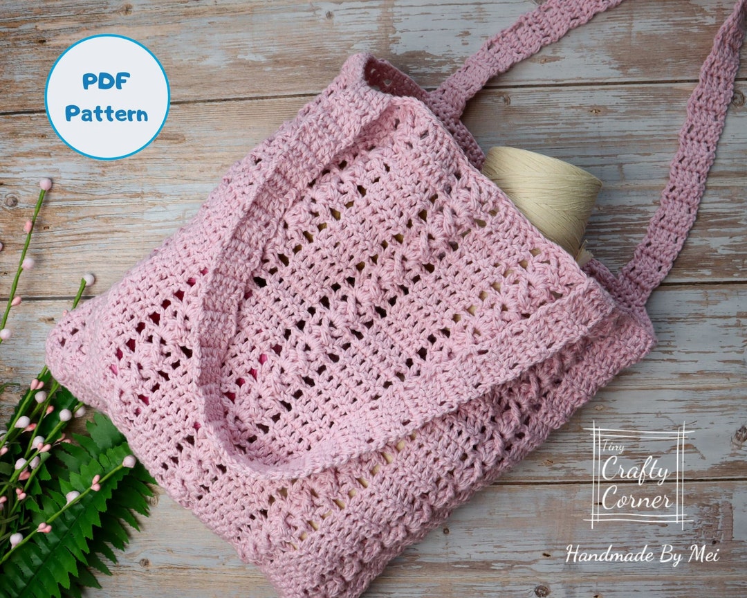 PDF Crochet Tote Bag Pattern, DIY Bag, Bag Making Pattern, Tote Bag
