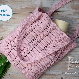 PDF - Crochet Tote Bag Pattern, DIY Bag, Bag Making Pattern, Tote Bag Design