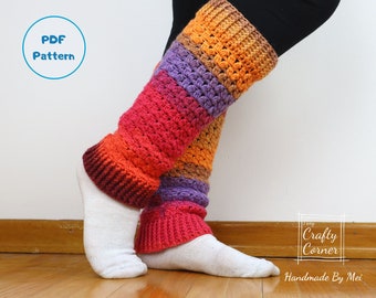 PDF - Crochet Leg Warmers Pattern, Leg Warmers For Women, Ankle Warmers