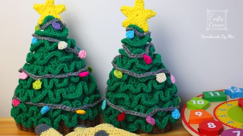 PDF Crochet Pattern Christmas Tree Hat In ALL sizes, Christmas Tree Beanie, Christmas Decor, Hat For Newborn To Adult, Christmas Crochet image 5