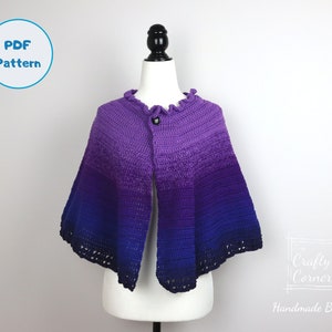 PDF - Crochet Cape Pattern, Poncho For Women For All Occasions