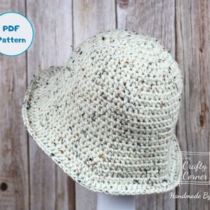 Patrón de crochet en PDF: gorro de pescador, patrón de gorro unisex, gorro de pescador, gorro de invierno para mujer, gorro para niños