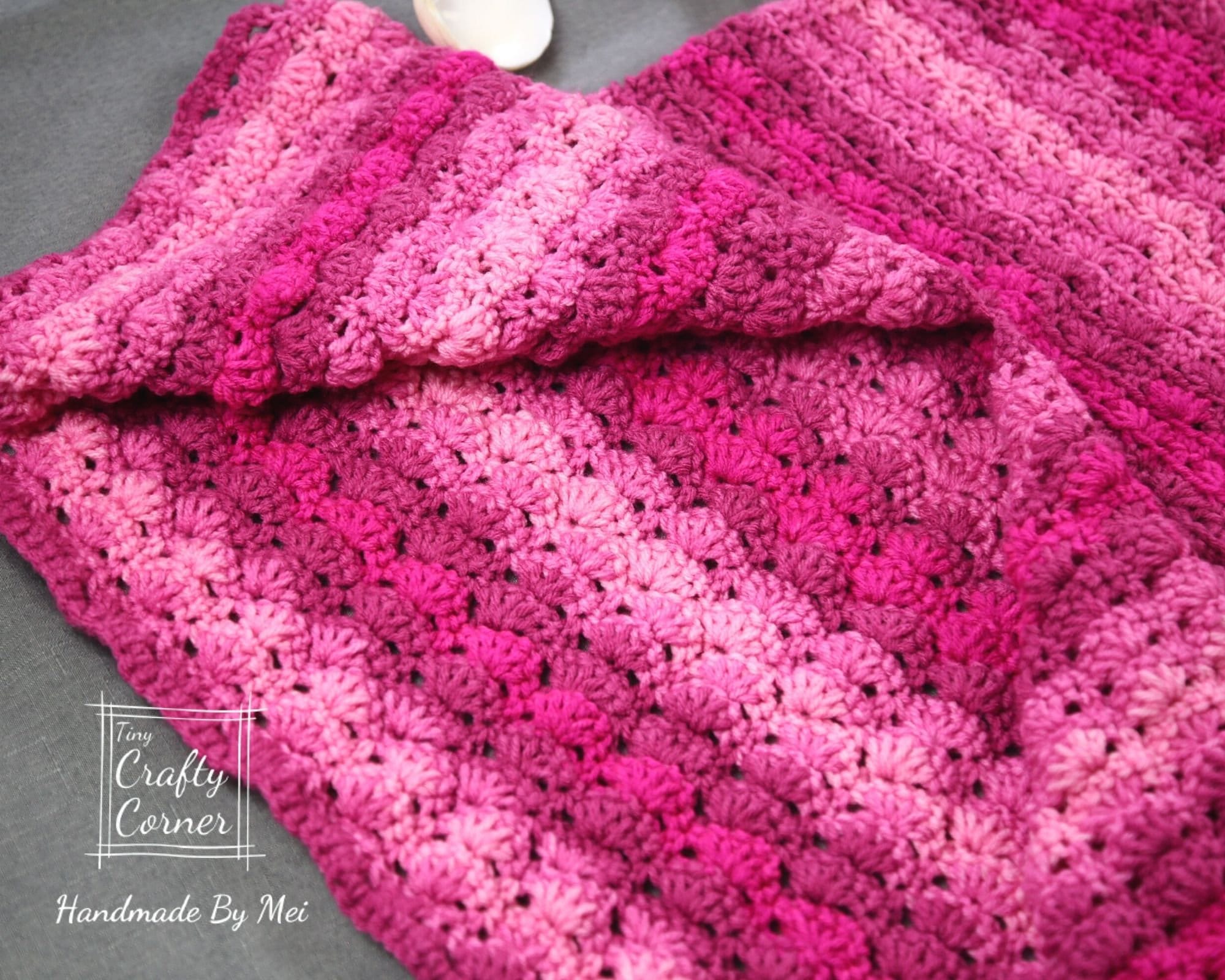 Crochet Pattern Crochet Mermaid Tail Blanket