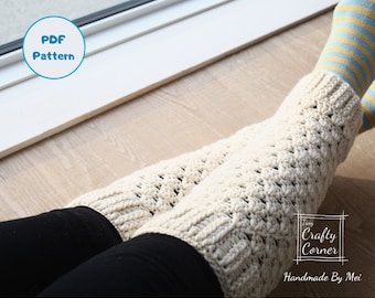 PDF Crochet Pattern - Leg Warmers for Women, Stylish Leg Warmers