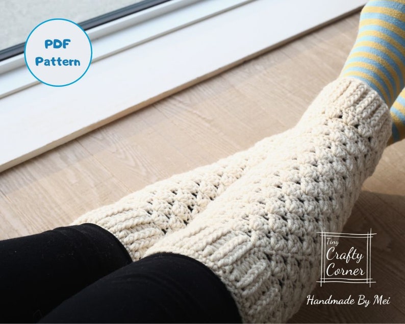PDF Crochet Pattern Leg Warmers for Women, Stylish Leg Warmers image 1