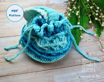 PDF - Crochet Mini Pouch Bag Pattern, Gift Bag Design, Cute Mini Pouch