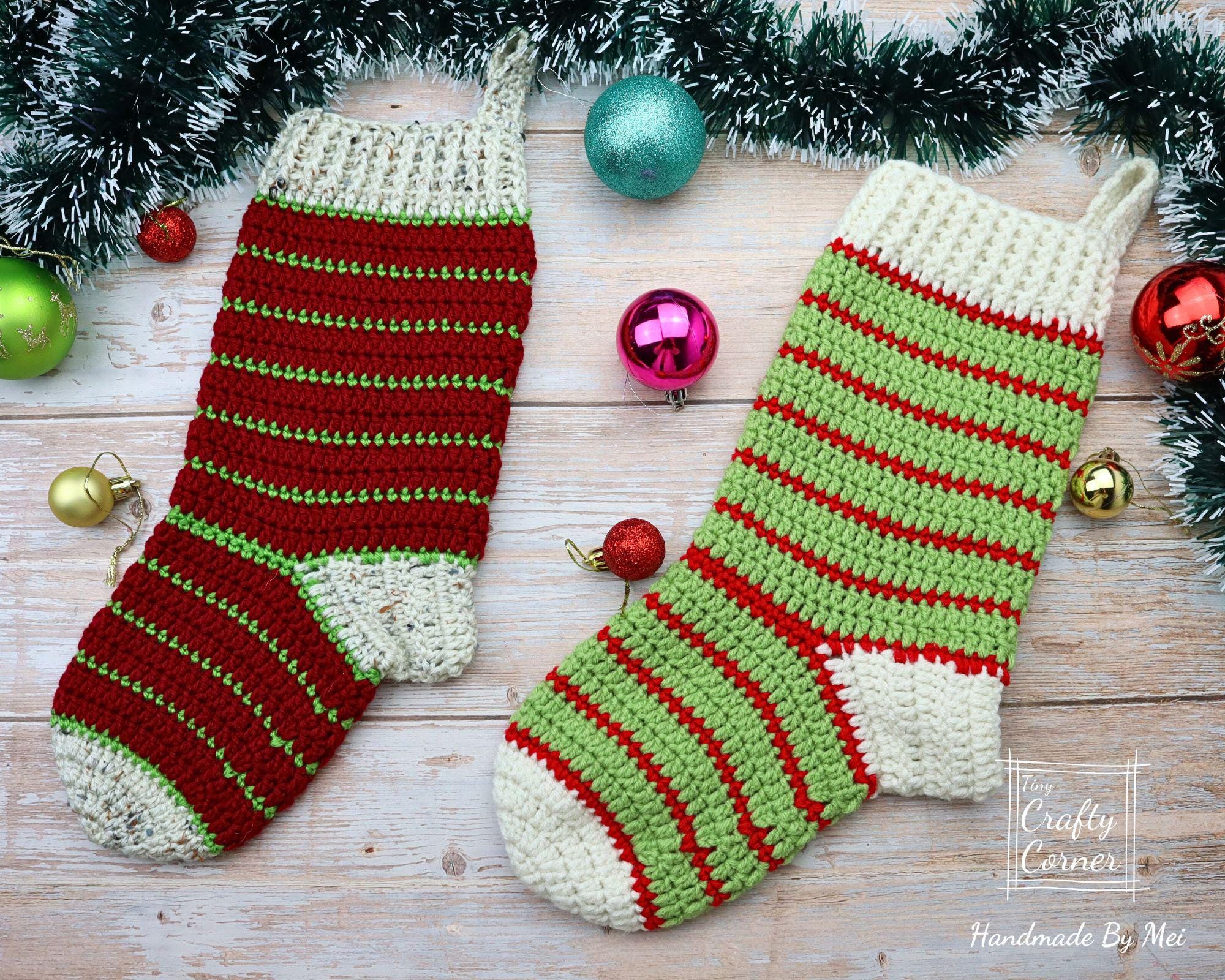 39 Christmas Stocking Crochet Patterns for Handmade Holiday Keepsakes 30 Crochet Pattern Christmas Stocking