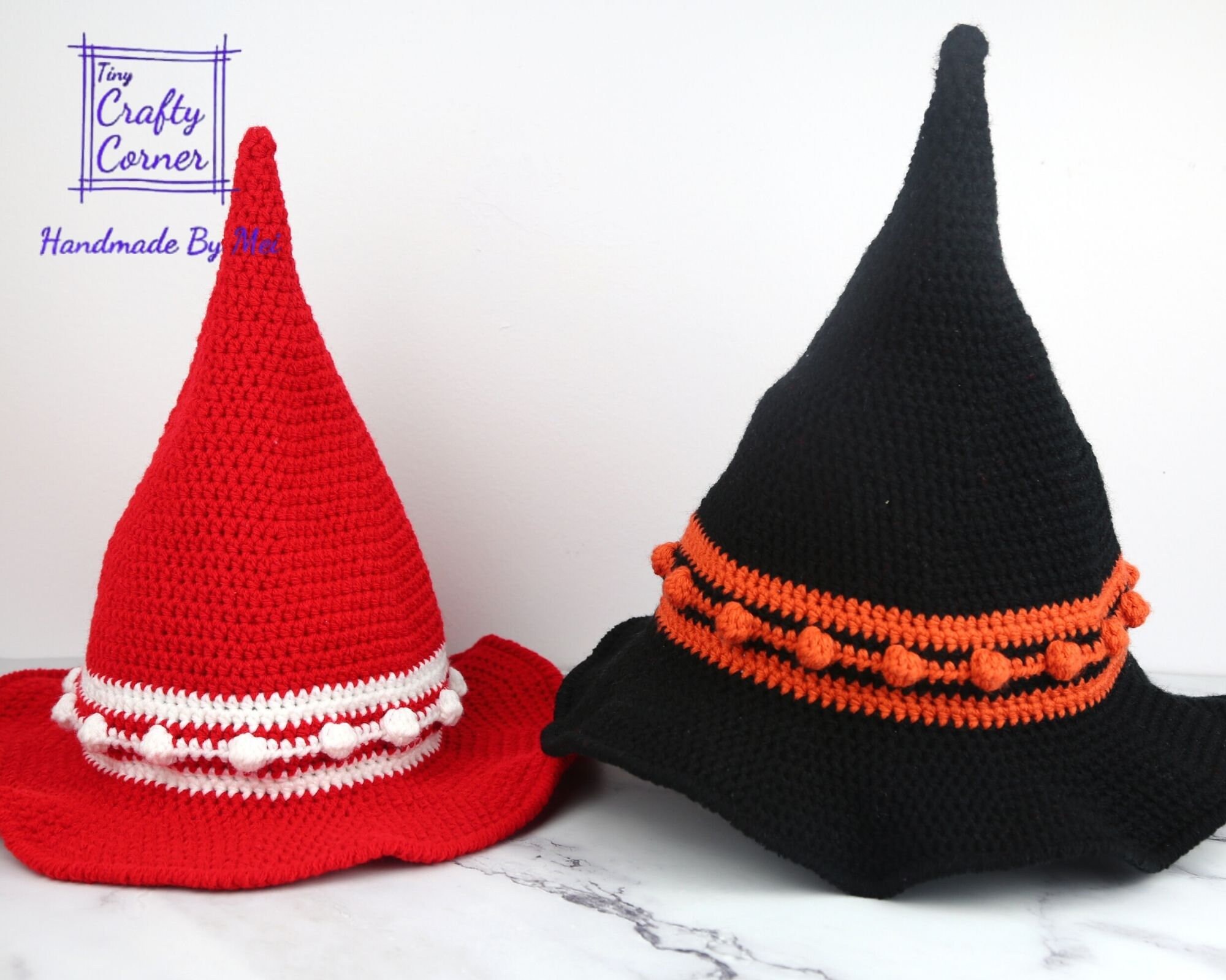 PDF Crochet Pattern - Crochet Witch Hat, Halloween Hat Crochet Pattern ...