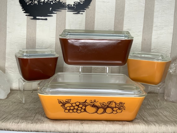 保存容器・ケース (138) Old Pyrex Refrigerator Dish 3Set