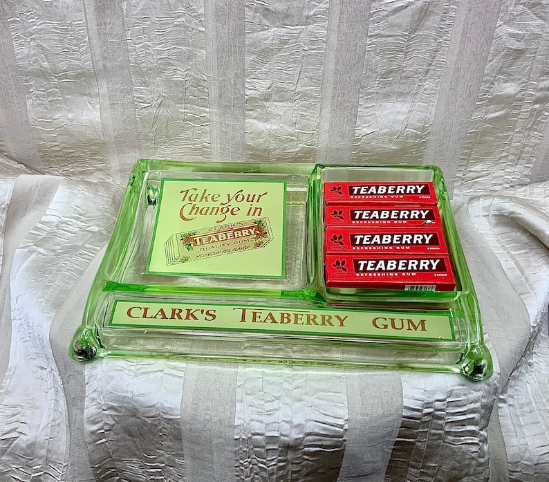 Rare Clarks Teaberry Gum Counter Display 2 Compartments Etsy