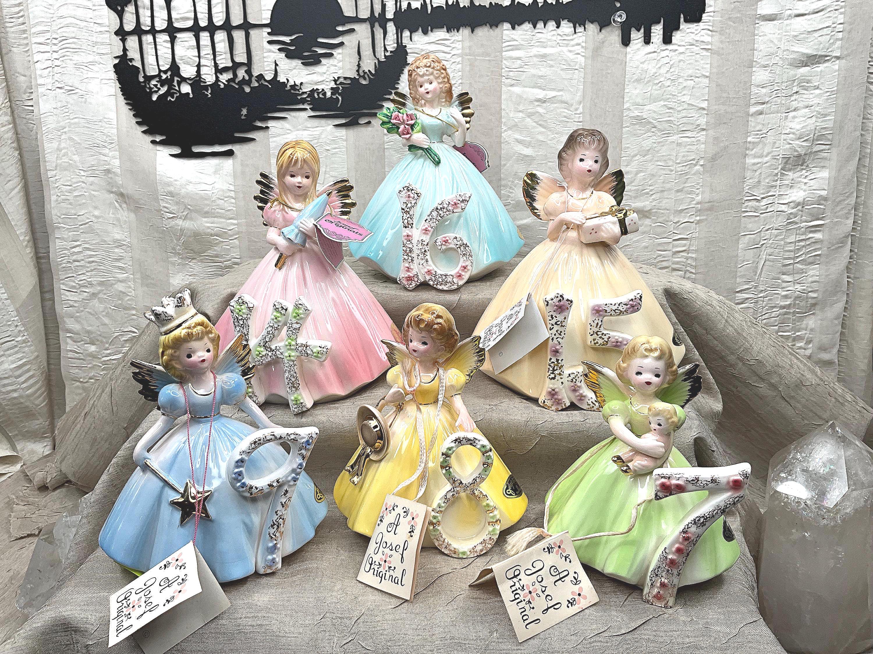 Vintage Porcelain Angel Figurines Japan - Etsy