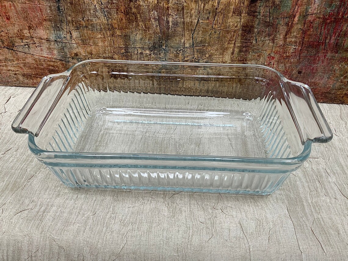 Vintage Anchor Hocking Bakeware Set of 3 Casserole Lasagna Etsy