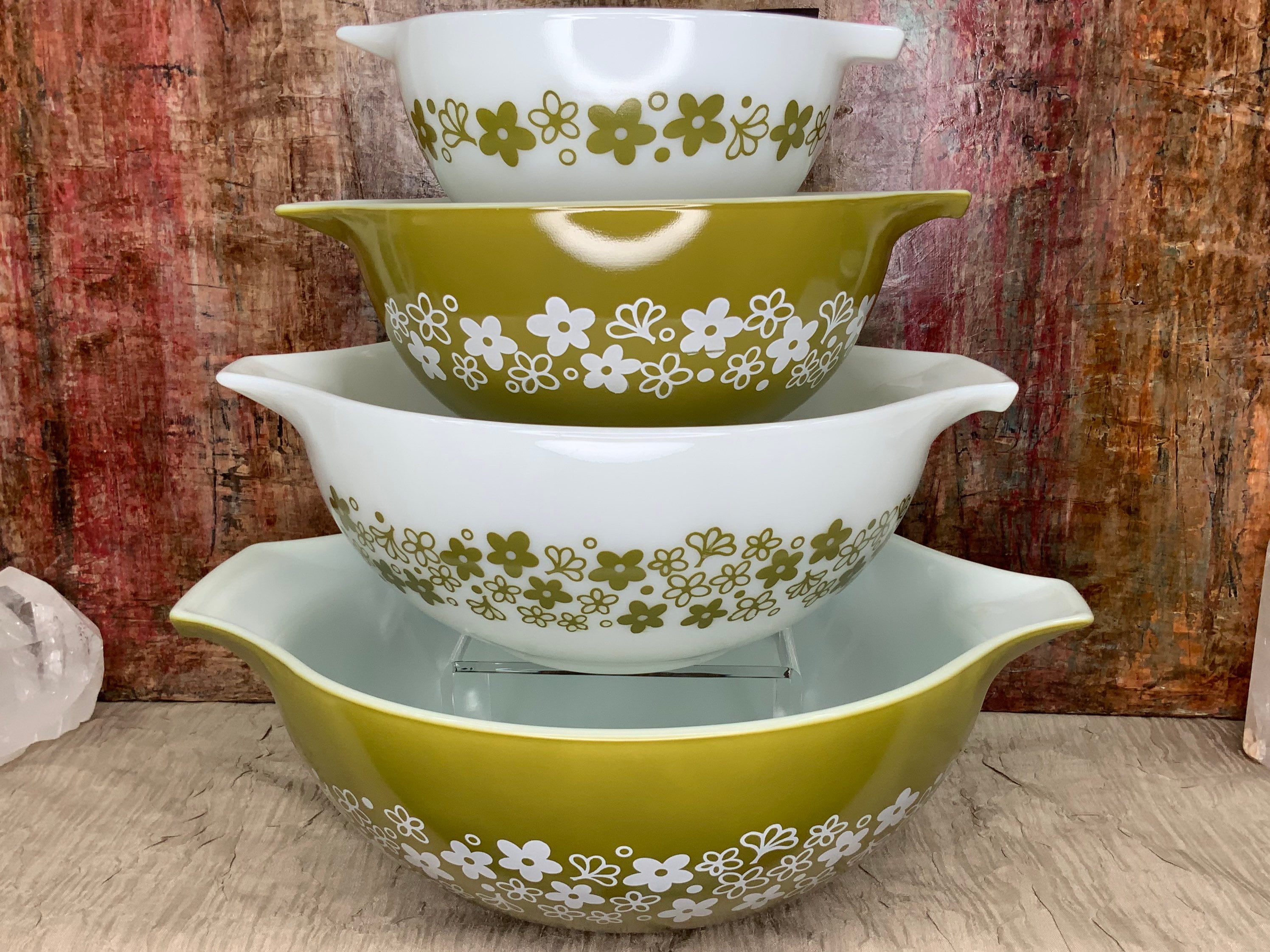 Pyrex Cinderella Bowls Green