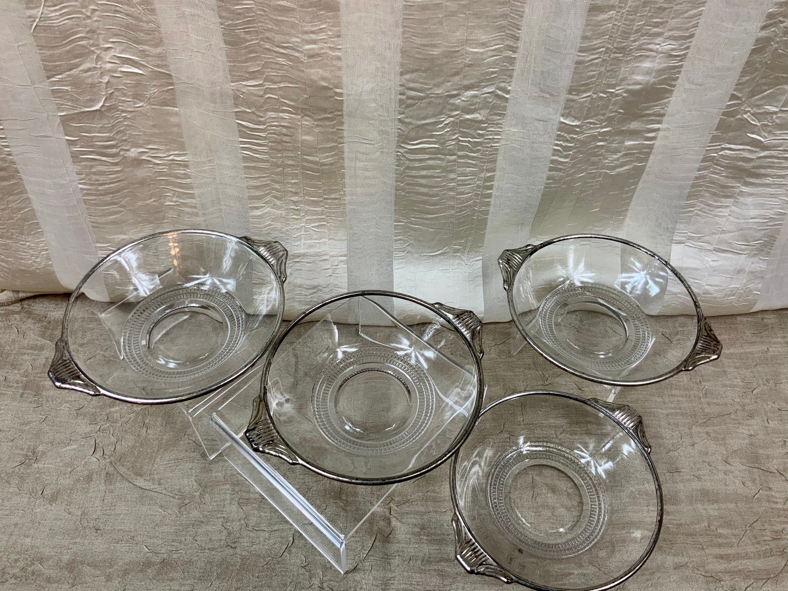 Duncan Miller Terrace Silver Plate Bowls Terrace With Silver Etsy