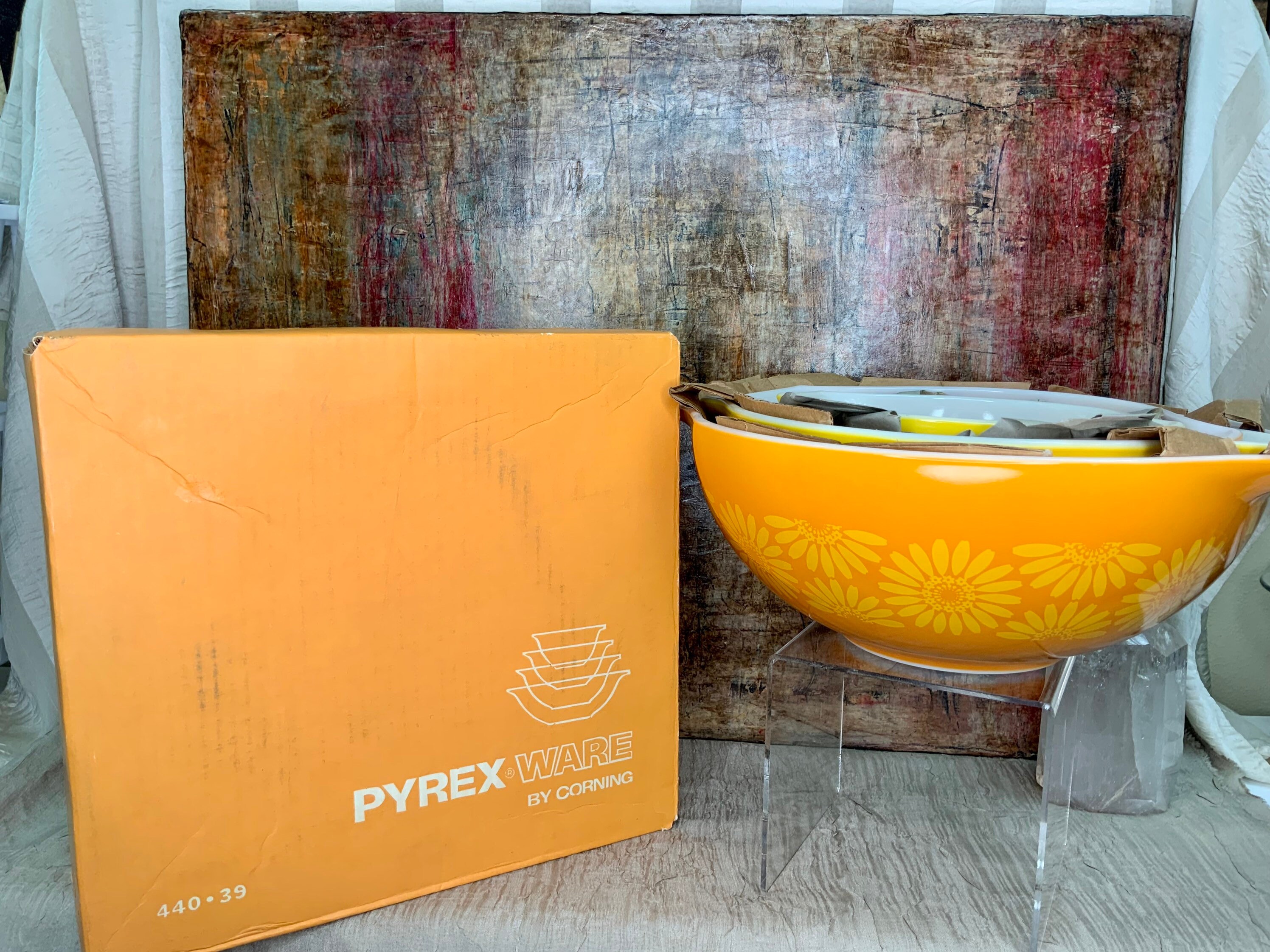 Pyrex Orange Flowers - Etsy Pyrex Orange Flowers - Etsy