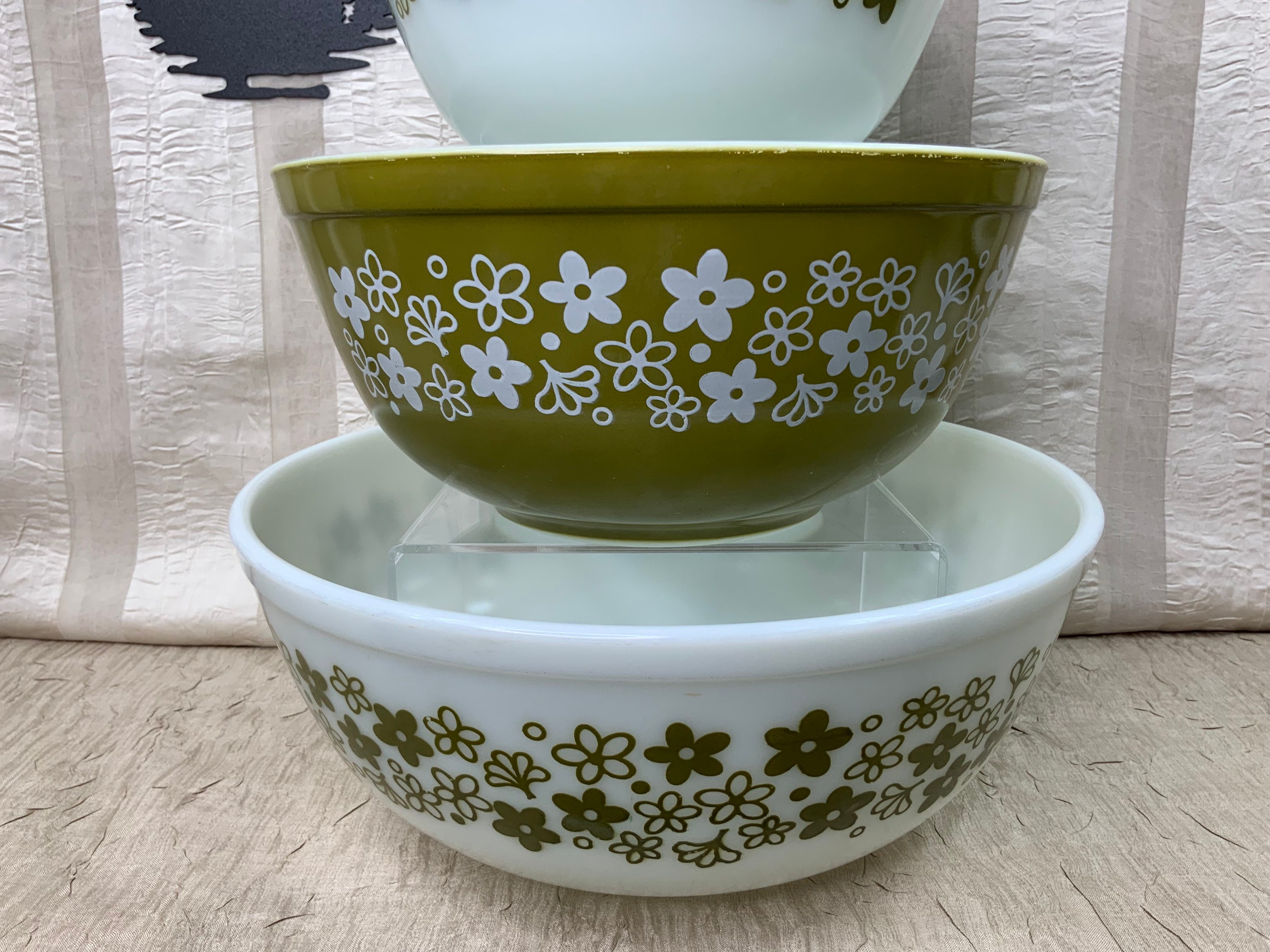 Pyrex Green Spring Blossom Bowl Potholders Bowl Shaped Pot Holders Set –  Mod Mox Goods