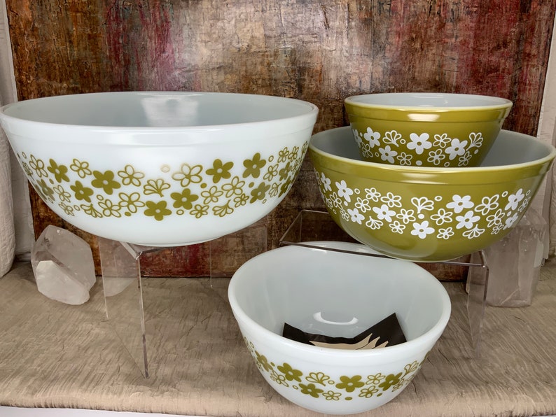 Vintage Pyrex Mixing Bowls Spring Blossom New in Box Set of - Etsy