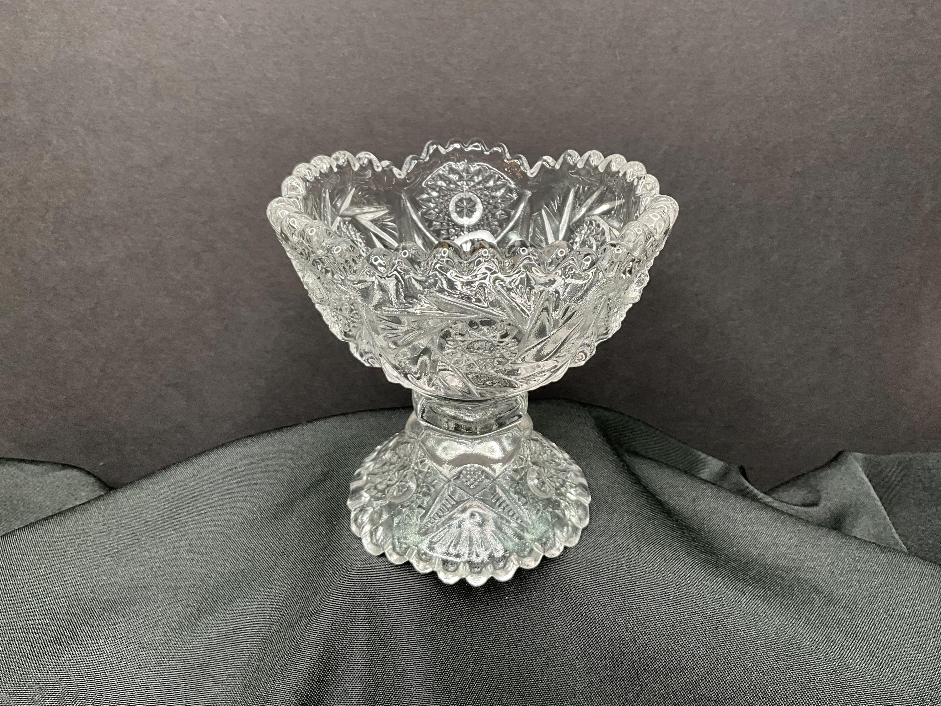Vintage Imperial Glass Star & Arch Jelly/jam Dish, EAPG, #555 