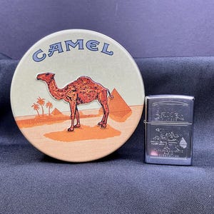 Vintage 1994 Camel Zippo Lighter, Chrome Oasis Classic, Camel Cigarettes Turkish & Domestic Blend, Vintage Zippo LIghters