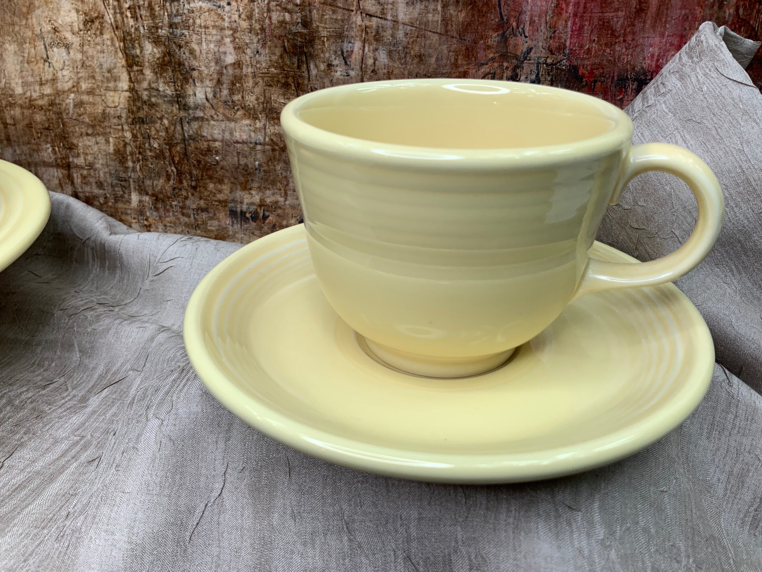 Vintage Homer Laughlin Fiesta Yellow 5-piece Place Setting