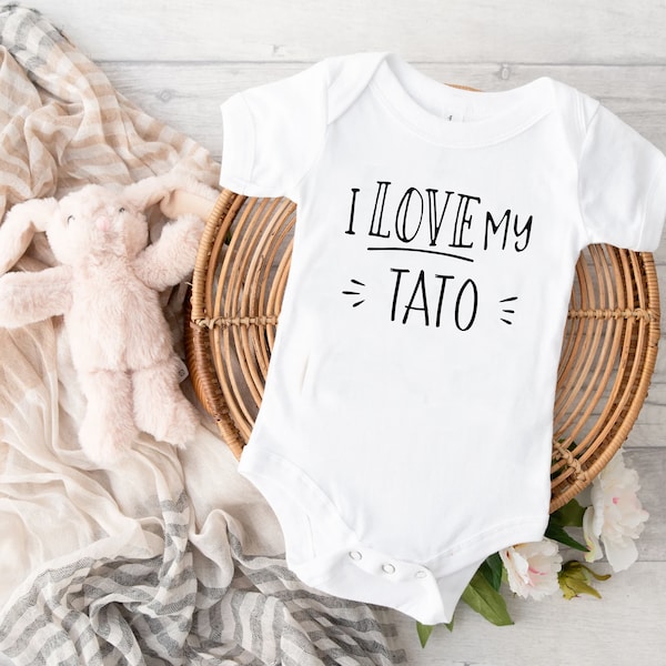 Baby Bodysuit - Ukrainian “I love my tato” (I love my dad)