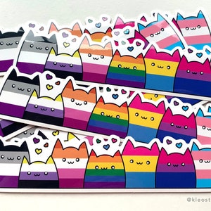 LGBT+ Cat Vinyl Sticker