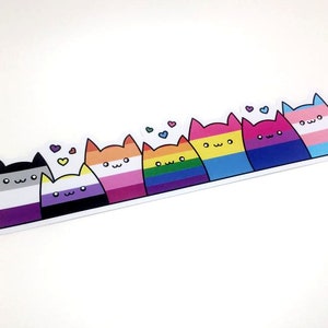 LGBT+ Giant Cat Vinyl Sticker