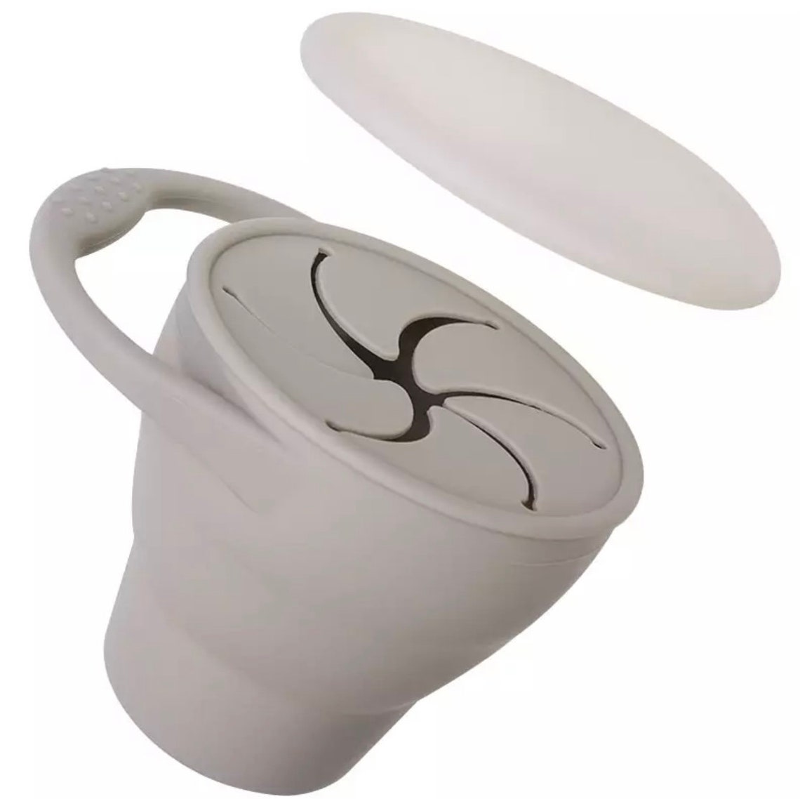 Solid Color Baby Collapsible Silicone Snack Cup Etsy New Zealand