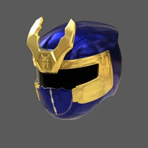 Navy Thunder Ranger Cosplay Helmet