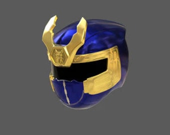 Marineblauwe Thunder Ranger-cosplayhelm
