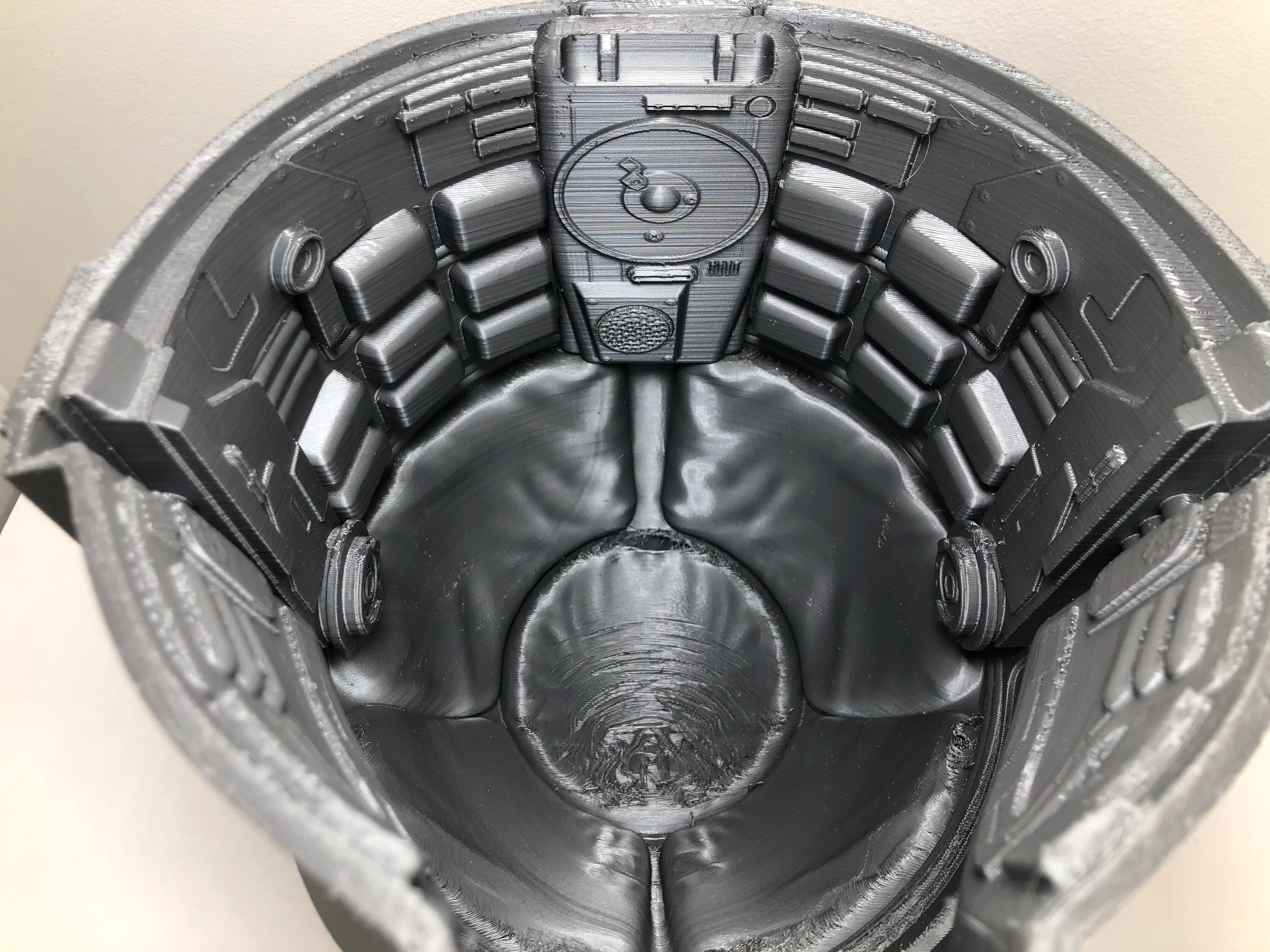 Mandalorian helmet with interior detail Etsy