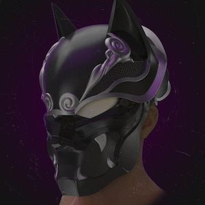 Shinobi Black Panther Cosplay Helmet