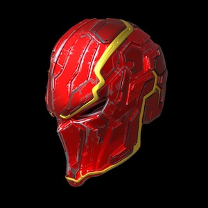 Casco da cosplay del concetto di samurai di Cappuccio Rosso