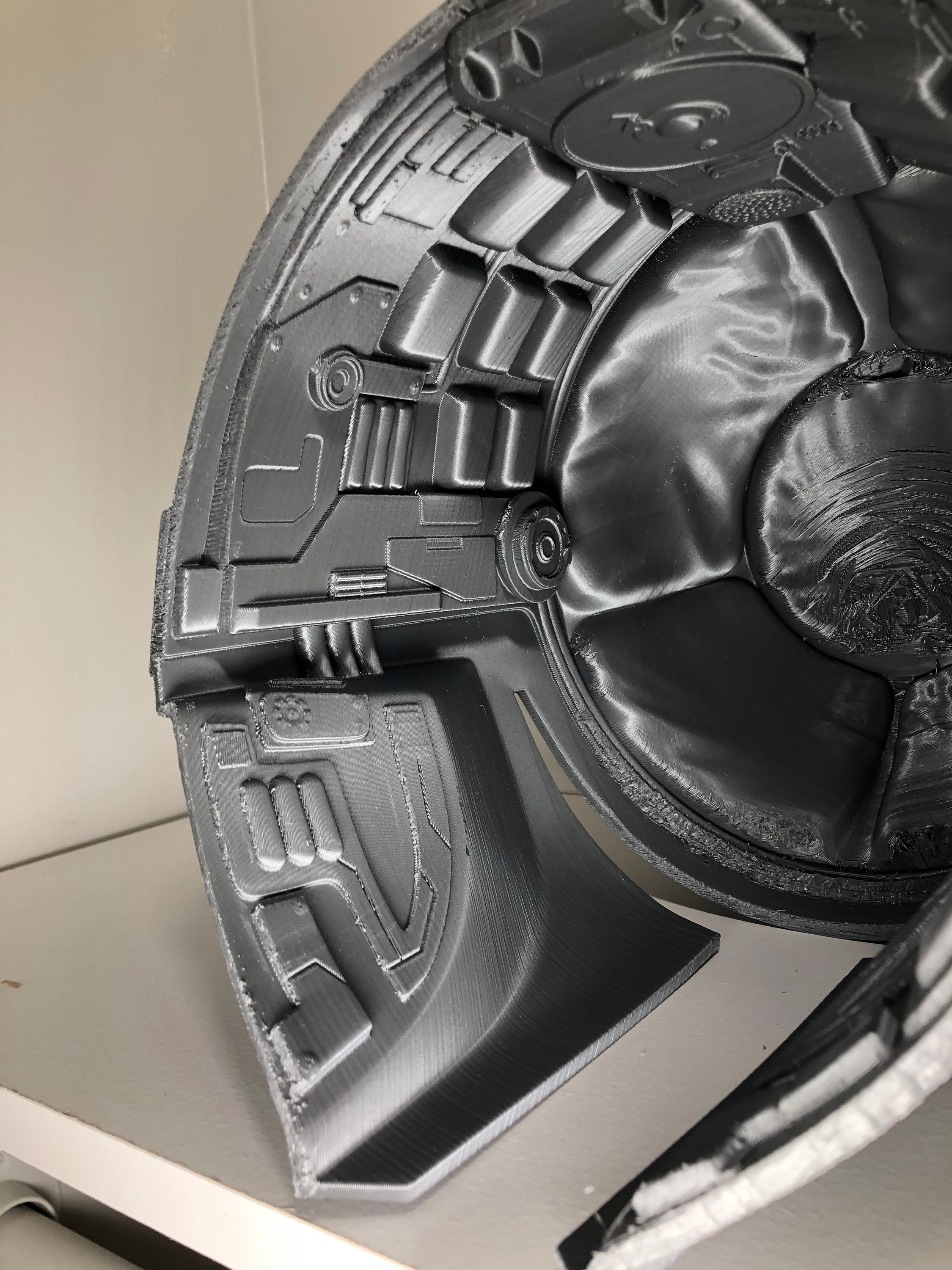 Mandalorian helmet with interior detail Etsy