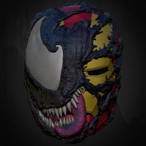 Venomized Iron Man Concept Cosplay Helm