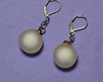 Translucent Globe Earrings (Screw-On Backings Available) || Drop Earrings || Unique Earrings || Jewelry