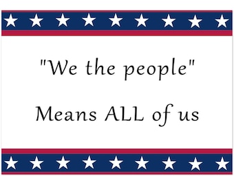 We The People Political Postcards - Civic Engagement, Pack of 10