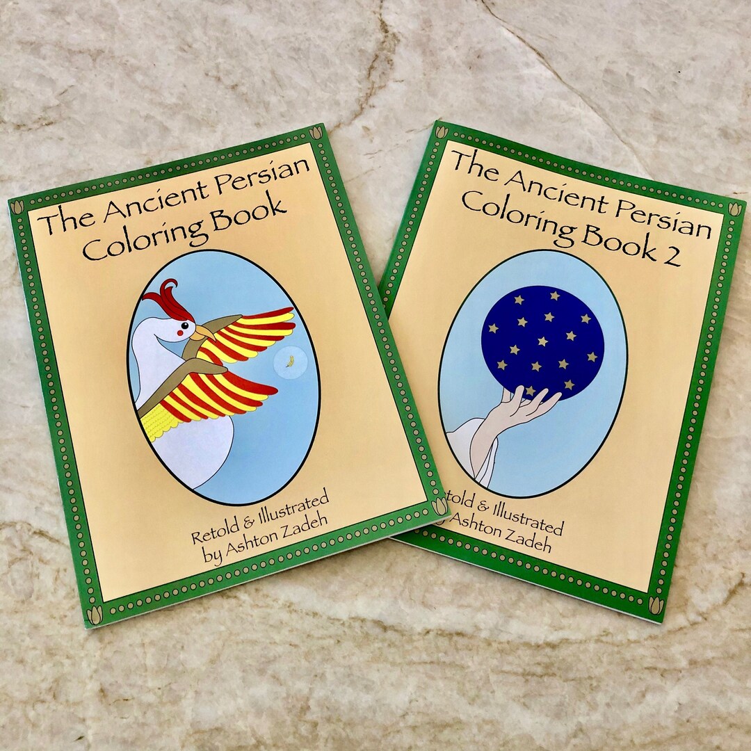 Ancient Persian Coloring Book Set - Etsy