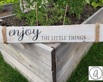 Wood Pallet Sign - "Enjoy The Little Things"