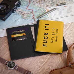 New York Passport Cover, Bachelorette party gift ,NYC travel, destination wedding, passport holder, travel wallet, travel Document Holder