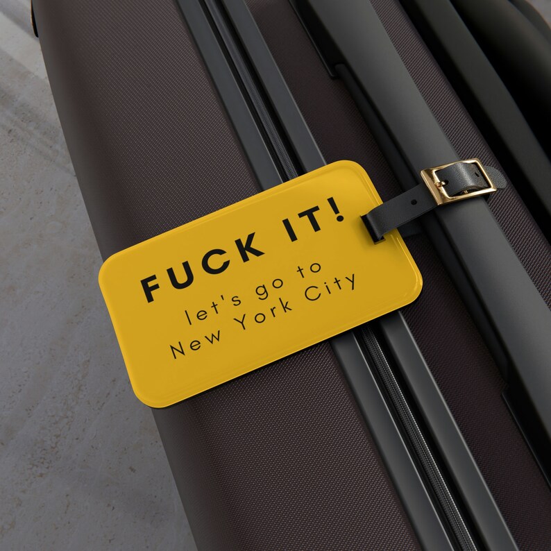 Luggage Tag New York City Funny Gift for Best Friend Luggage Tag