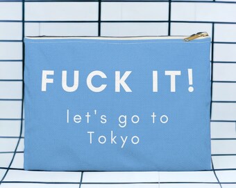 Tokyo Makeup Bag Japan cosmetic pouch beauty bag travel makeup bag beauty case cosmetic organizer for travel toiletry bag blue