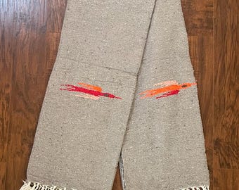 Thunderbird Design Mexican Light GRAY Blanket by Sedona Blanket Co.
