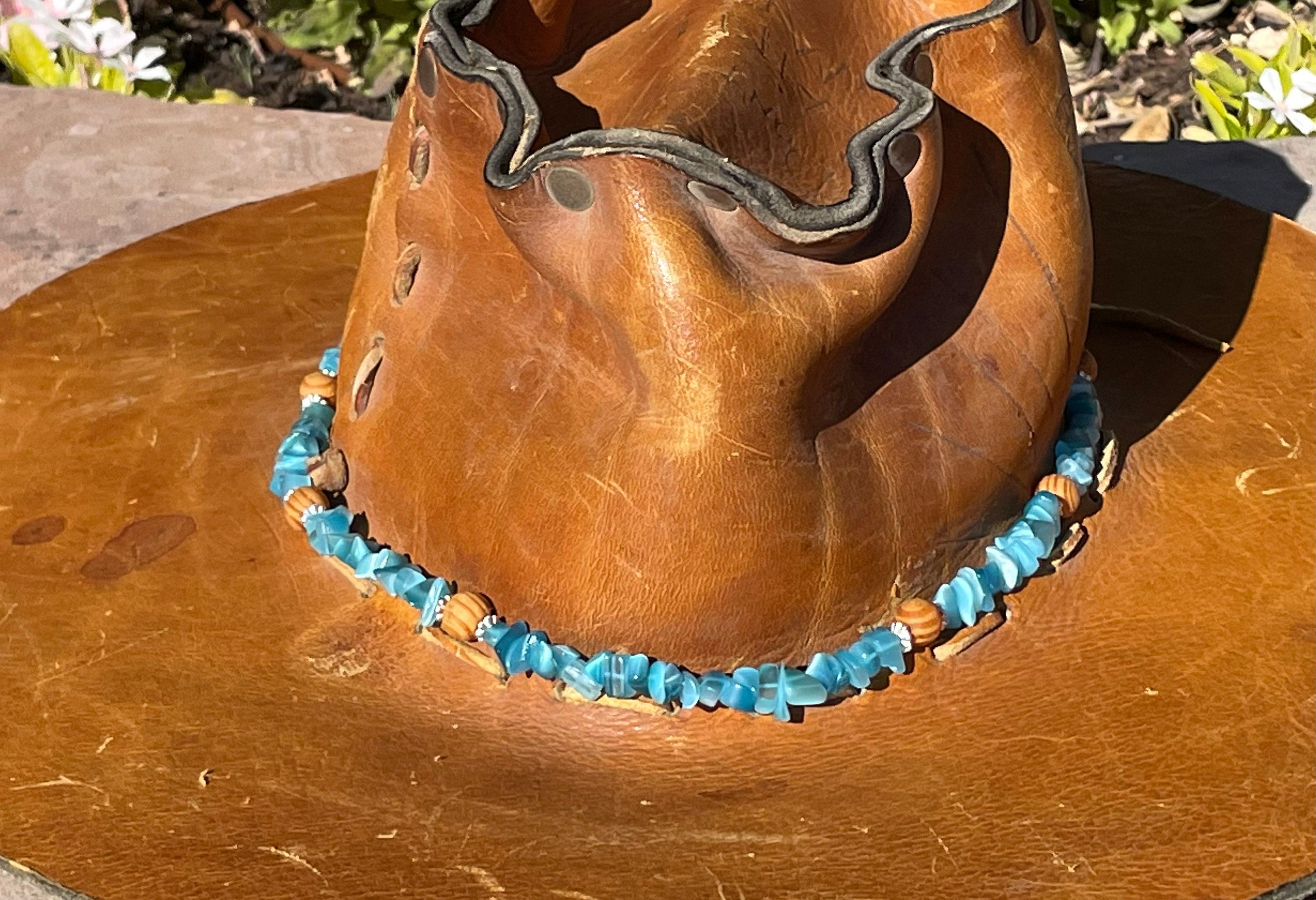 Handmade Sedona One of a Kind Beaded Aquamarine Crystal  display picture 3