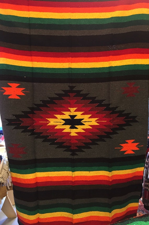 Premium Diamond Design Southwestern Blanket Painted Desert Tones by Sedona Blanket Co.