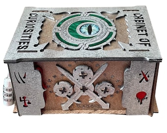 Puzzle Box & Escape Room Game: Cabinet of Curiosities - 2 games built into 1 box. Engaging audio stories included in both games.